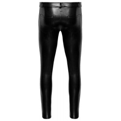 Lange Hose Schlangenhaut-Optik - Noir