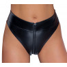 Taillenhoher Slip Powerwetlook - Noir