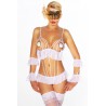 Bodyset Ouvert - Weiss (OneSize, XS-M)