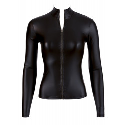 Top langarm Zip - Cottelli PARTY