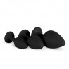 Analplugs aus Silikon mit Diamant - 3er Set | Online bestellen