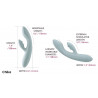 Chika Turquoise Grey - Rabbit Vibrator