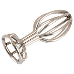 Metal Cage Butt Plug, 2.8 - Anos