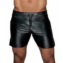 Herren Shorts im Powerwetlook - noir
