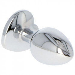 Anal Plug aus Aluminium (6cm) - Mit Herzform auf der Unterseite