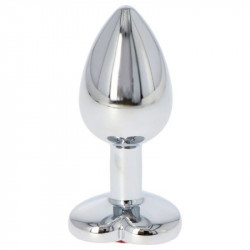 Anal Plug aus Aluminium (6cm) - Mit Herzform auf der Unterseite