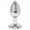 Anal Plug aus Aluminium (6cm) - Mit Herzform auf der Unterseite