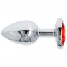 Anal Plug aus Aluminium (6cm) - Mit Herzform auf der Unterseite