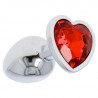 Anal Plug aus Aluminium (6cm) - Mit Herzform auf der Unterseite