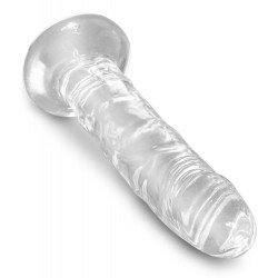 6“ Transparenter Naturdildo - King Cock Clear