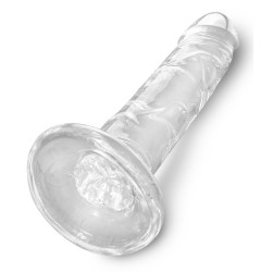 6“ Transparenter Naturdildo - King Cock Clear