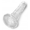 6“ Transparenter Naturdildo - King Cock Clear