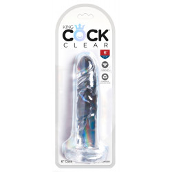 6“ Transparenter Naturdildo - King Cock Clear