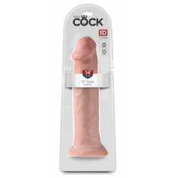 14“ Naturdildo - King Cock