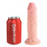 6“ Gefühlsechter Naturdildo - King Cock Plus