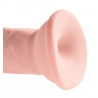 6“ Gefühlsechter Naturdildo - King Cock Plus