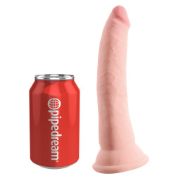 7“ Gefühlsechter Naturdildo - King Cock Plus