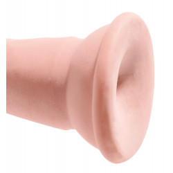 7“ Gefühlsechter Naturdildo - King Cock Plus