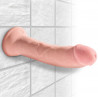 8“ Gefühlsechter Naturdildo - King Cock Plus