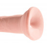 8“ Gefühlsechter Naturdildo - King Cock Plus