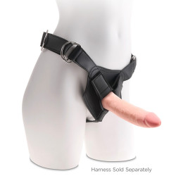 8“ Gefühlsechter Naturdildo - King Cock Plus