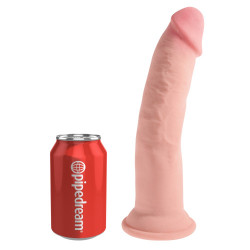 9“ Gefühlsechter Naturdildo - King Cock Plus