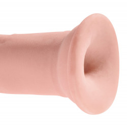 9“ Gefühlsechter Naturdildo - King Cock Plus