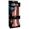 9“ Gefühlsechter Naturdildo - King Cock Plus