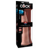 11“ Gefühlsechter Naturdildo - King Cock Plus