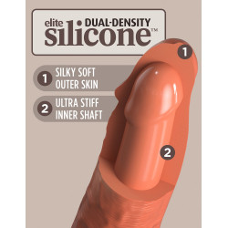 8“ Silicone Cock - King Cock Elite