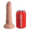 Komfort-Umschnallgurt mit 6" Dildo - King Cock Elite