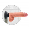7“ Vibrating Cock mit Hoden - King Cock