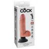 7“ Vibrating Cock mit Hoden - King Cock