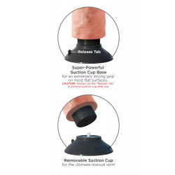 10“ Vibrating Cock mit Hoden - King Cock