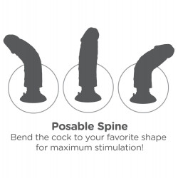 10“ Vibrating Cock mit Hoden - King Cock