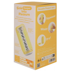 Tenga Puffy Custard Yellow Masturbator