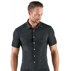 Kurzarm Hemd Lurex-Look