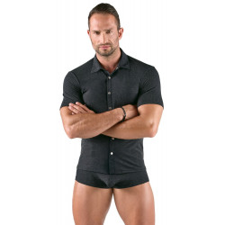 Kurzarm Hemd Lurex-Look