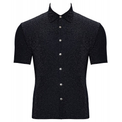 Kurzarm Hemd Lurex-Look