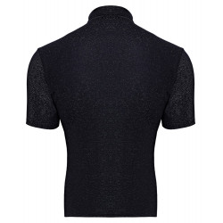 Kurzarm Hemd Lurex-Look