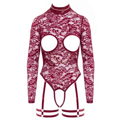 Ouvert-Body mit Straps-Harness